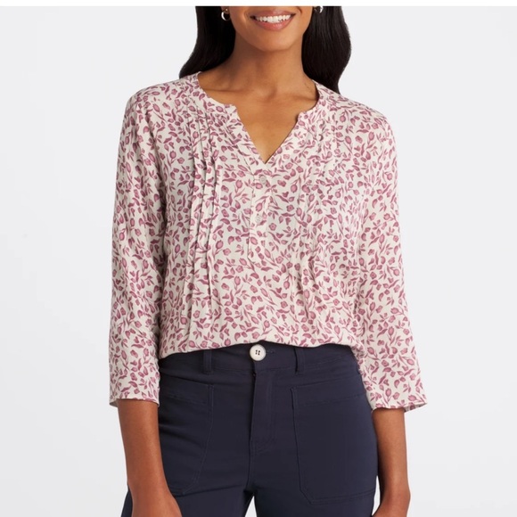 Monday Fun Kearney Henley Blouse - Picture 1 of 6